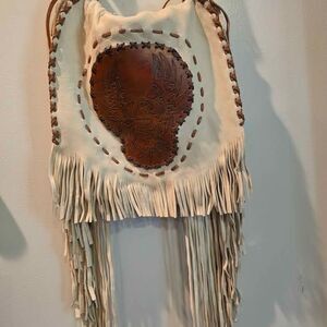 Handmade boho western deer hide purse